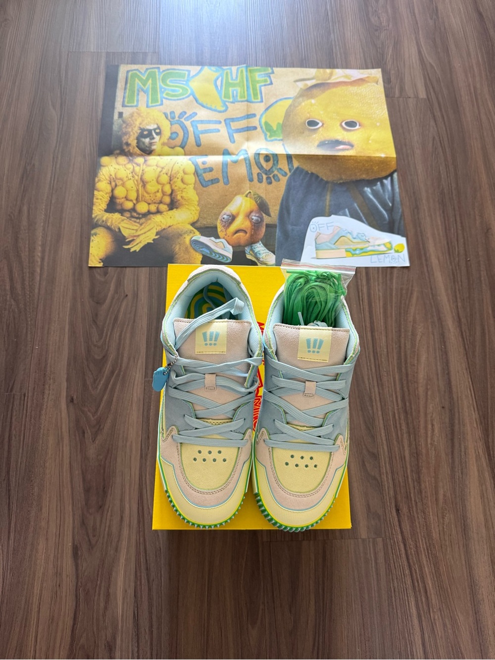 MSCHF Gobstomper “Sour Edition” Gray Blue Green Yellow Size 11 NEW